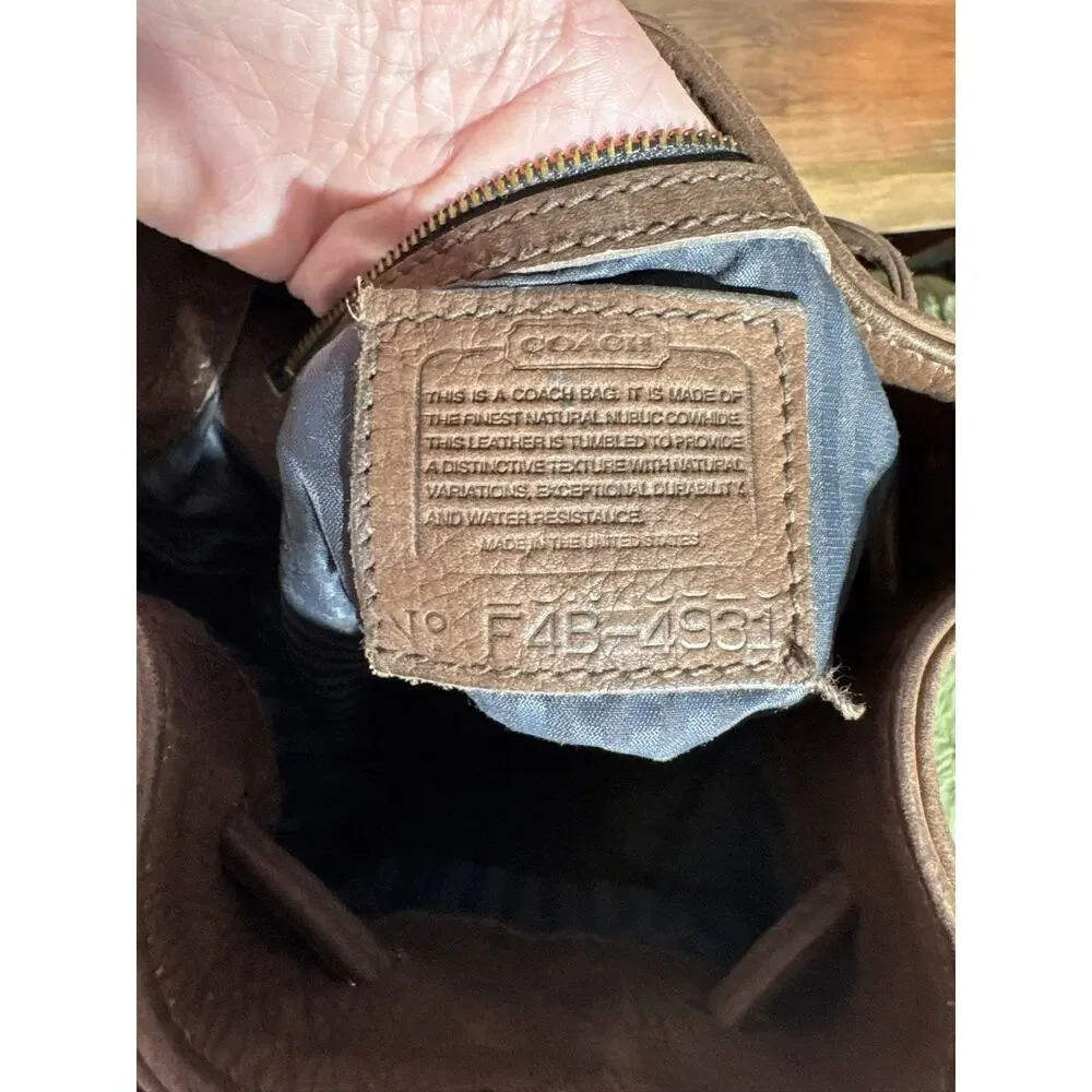 Vintage Coach Sonoma Nubuck Bucket Bag Leather Old Coach Rare